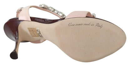 Dolce &amp; Gabbana – Keira – Sandalen mit rosa Kristallabsatz