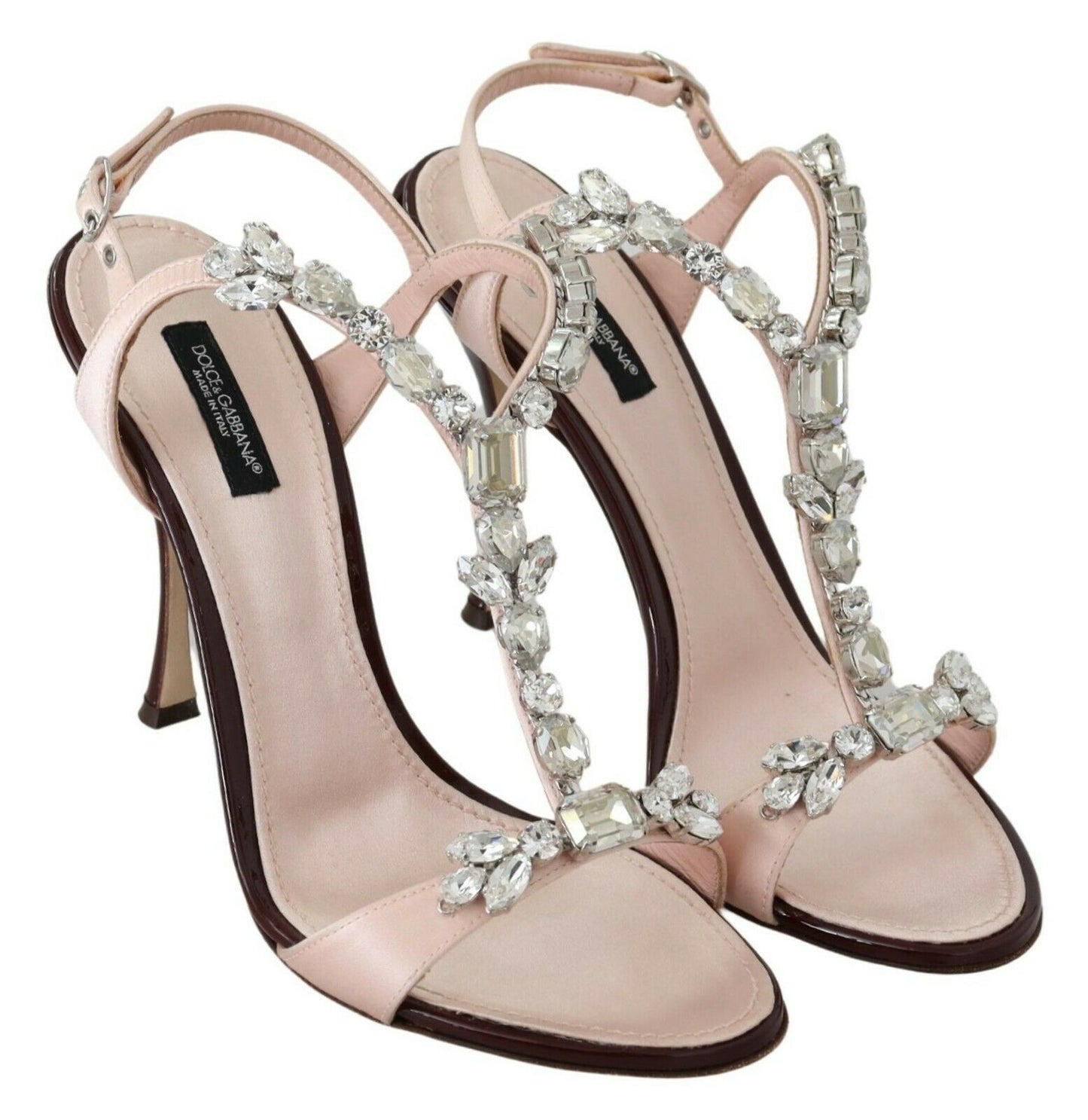 Dolce &amp; Gabbana – Keira – Sandalen mit rosa Kristallabsatz