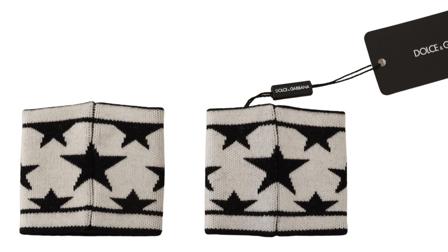 Dolce &amp; Gabbana – Armband aus weißer und schwarzer Wolle mit Logo #DGMILLENNIALS