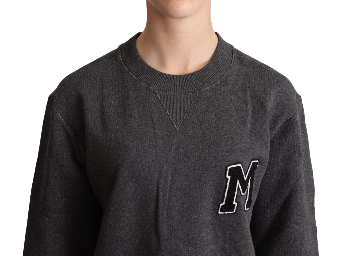 Dolce &amp; Gabbana Grau bestickter Damenpullover