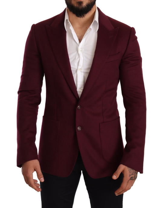Dolce &amp; Gabbana – Kaschmir-Slim-Fit-Manteljacke mit Blazer in Kaschmirbraun