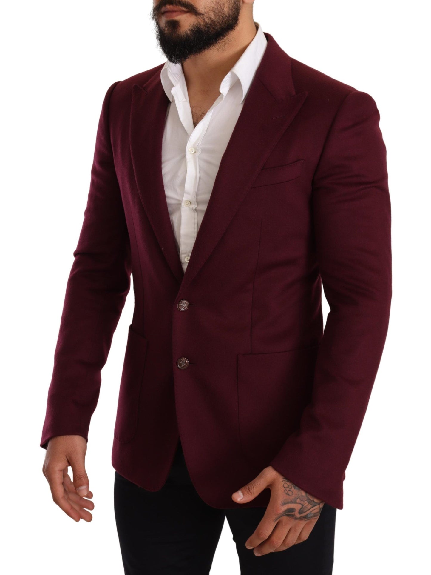 Dolce &amp; Gabbana – Kaschmir-Slim-Fit-Manteljacke mit Blazer in Kaschmirbraun