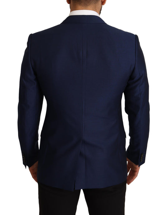 Dolce &amp; Gabbana Marineblaue Slim Fit-Jacke MARTINI Blazer