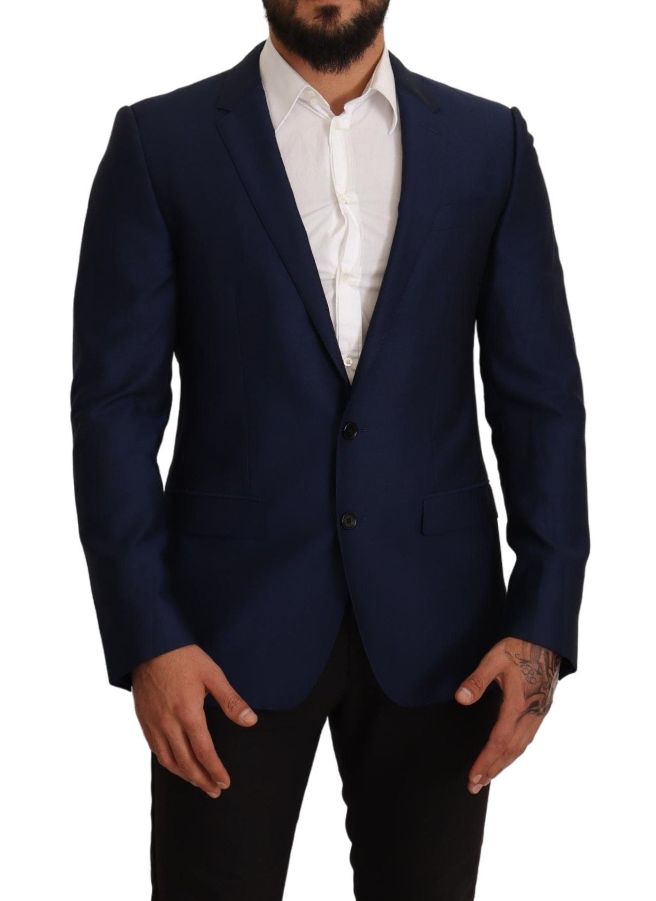 Dolce &amp; Gabbana Marineblaue Slim Fit-Jacke MARTINI Blazer