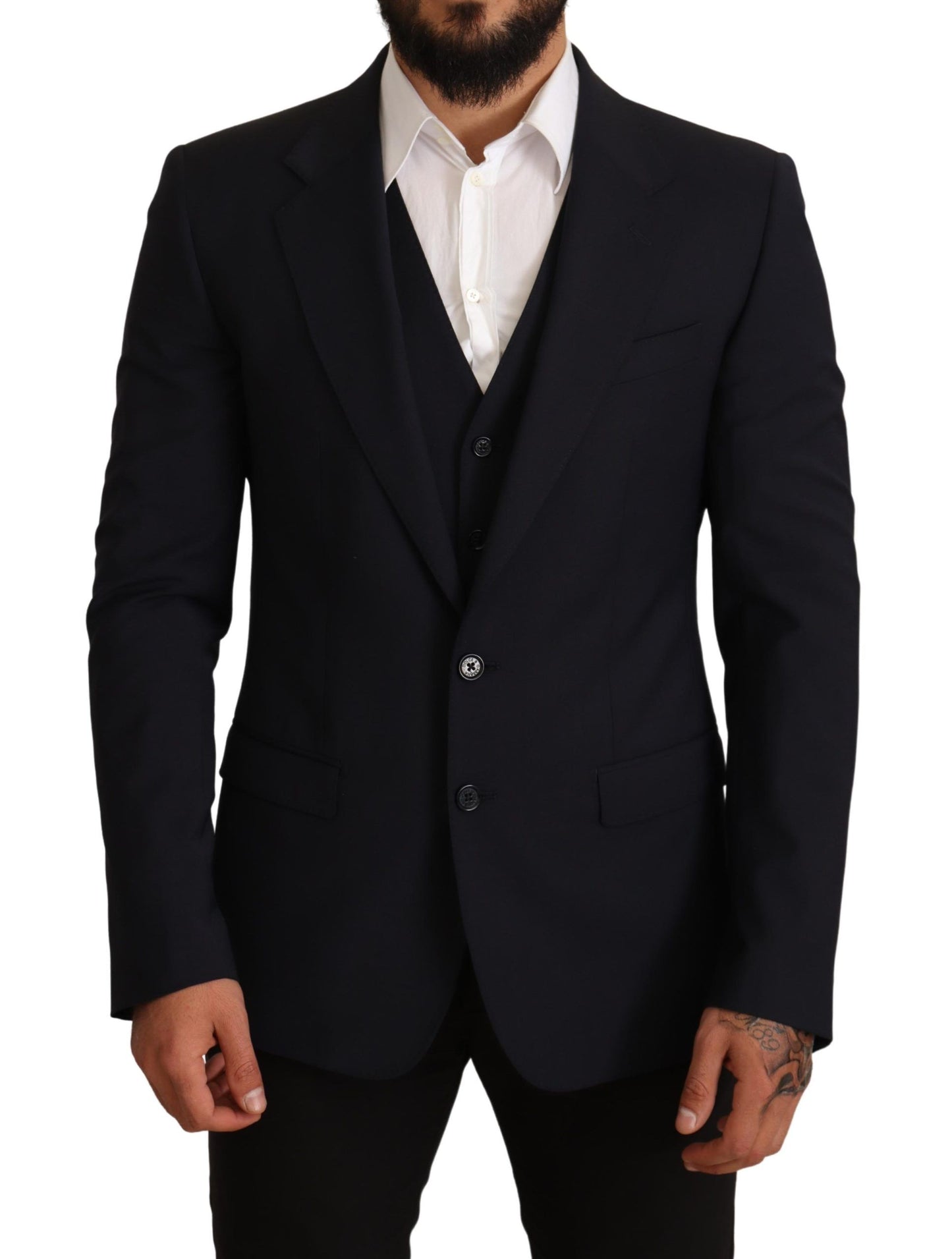 Dolce &amp; Gabbana – Blaue 2-teilige MARTINI-Blazer-Anzugjacke