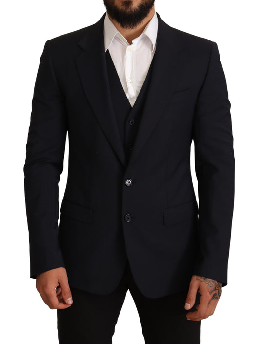 Dolce &amp; Gabbana – Blaue 2-teilige MARTINI-Blazer-Anzugjacke