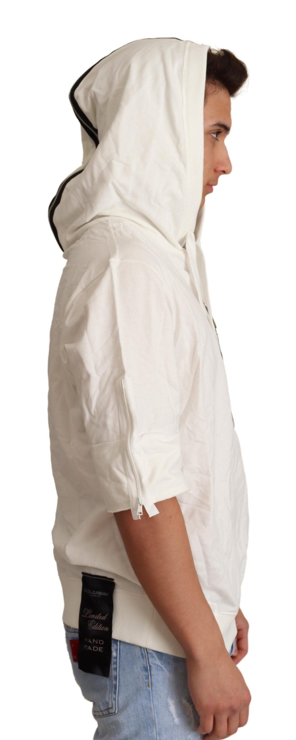 Dolce &amp; Gabbana – Weißer Kapuzenpullover in limitierter Auflage