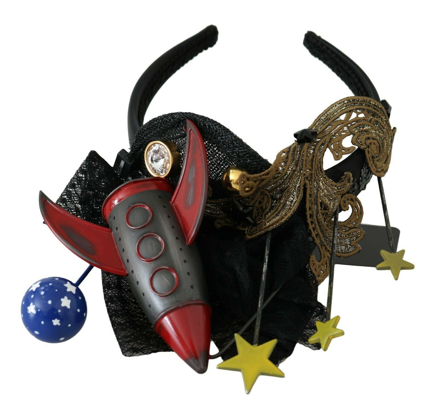 Dolce &amp; Gabbana Rocket Crystal Stars Tiara Diadem-Stirnband