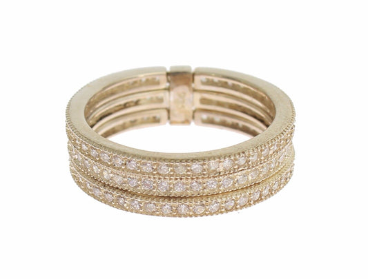 Nialaya Silver Damen-Ring aus 925er Sterlingsilber mit klarem Zirkonia