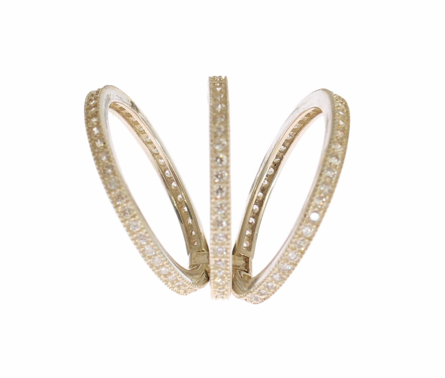 Nialaya Silver Damen-Ring aus 925er Sterlingsilber mit klarem Zirkonia