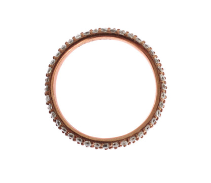 Nialaya Ring aus Roségold und 925er Silber mit klaren Zirkoniasteinen