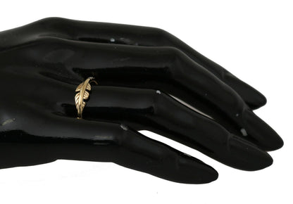 Nialaya Goldfeder Clear CZ 925 Silber Damen