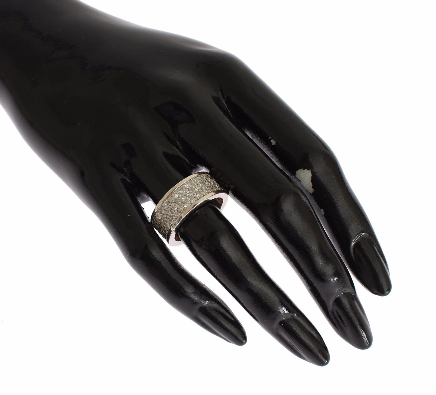 Nialaya Silver Damenring aus 925er Sterlingsilber mit Zirkonia