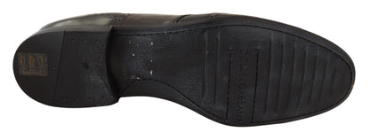 Dolce &amp; Gabbana – Oxford-Schuhe aus braunem Eidechsenleder