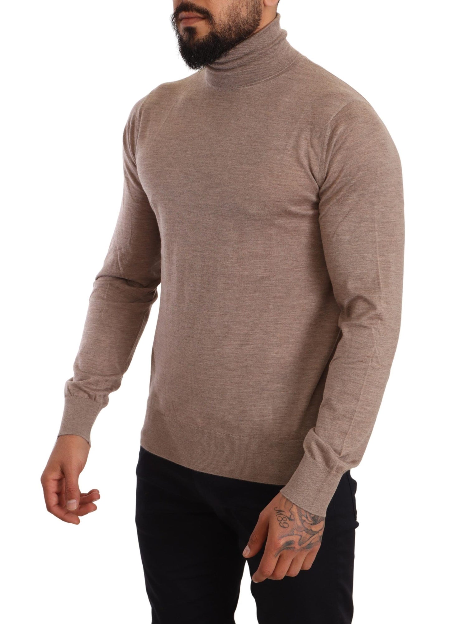 Dolce &amp; Gabbana Brauner Rollkragenpullover aus Kaschmir