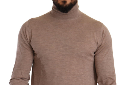 Dolce &amp; Gabbana Brauner Rollkragenpullover aus Kaschmir