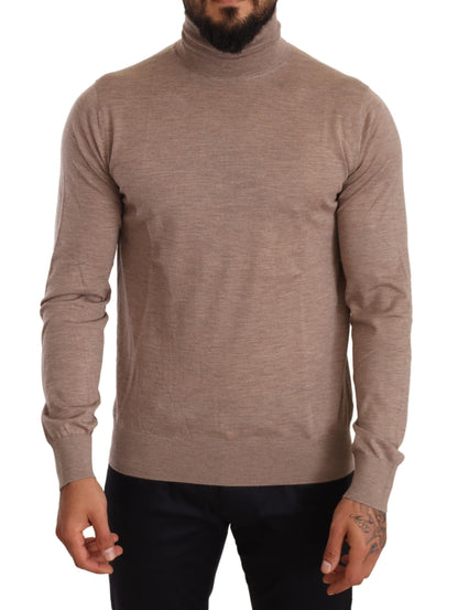 Dolce &amp; Gabbana Brauner Rollkragenpullover aus Kaschmir