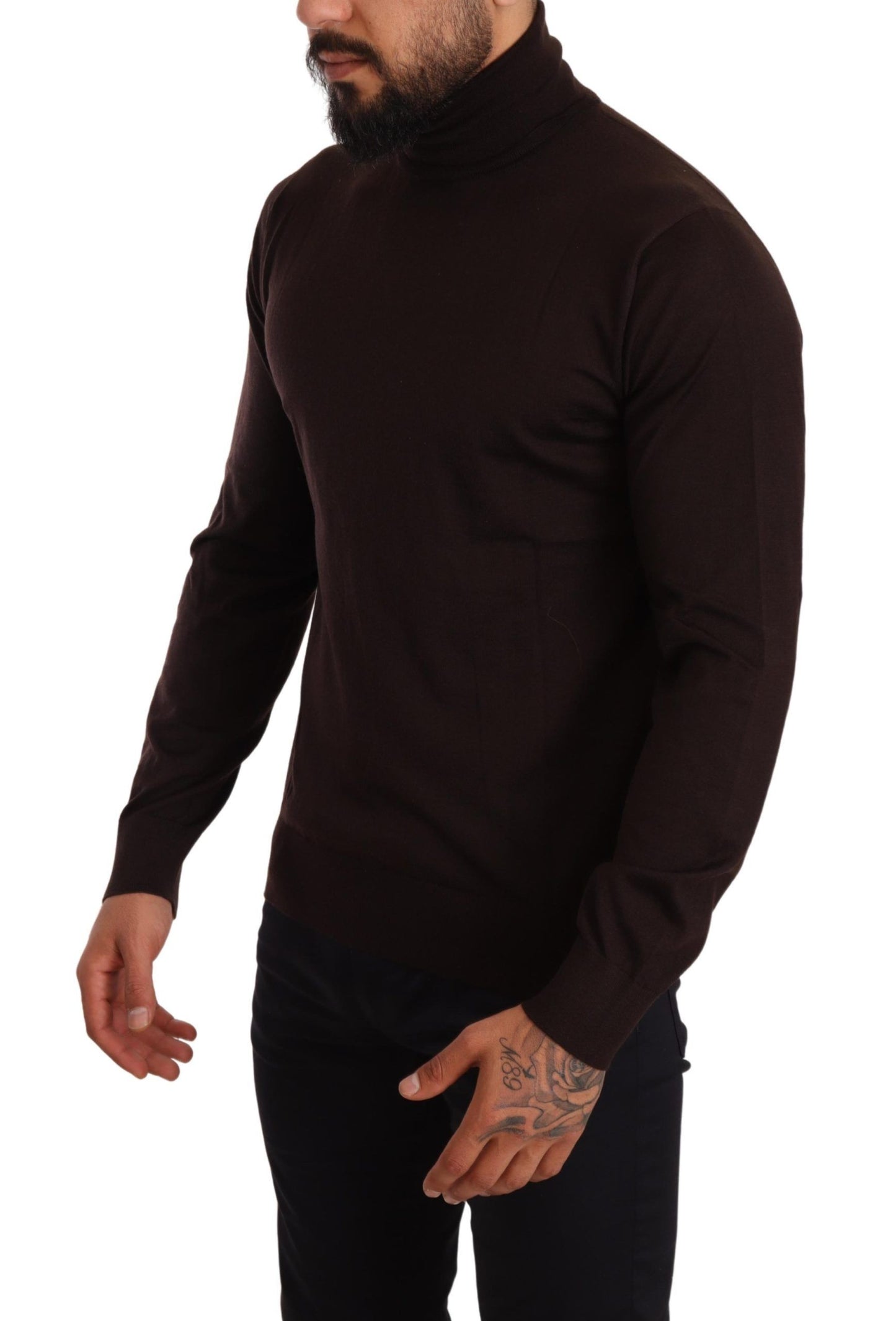 Dolce &amp; Gabbana Brauner Rollkragenpullover aus Kaschmir