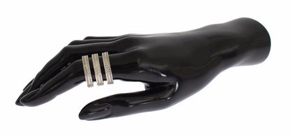 Nialaya Authentischer Damenring aus 925er Sterlingsilber mit klarem Zirkonia