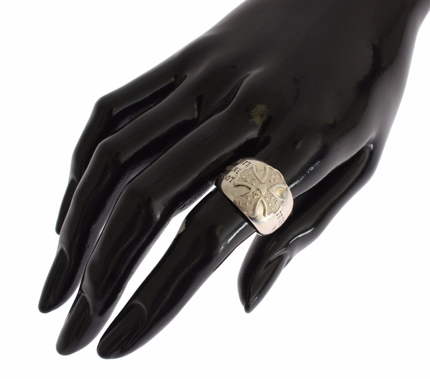 Nialaya Silberkreuz Damenring aus 925er Sterlingsilber