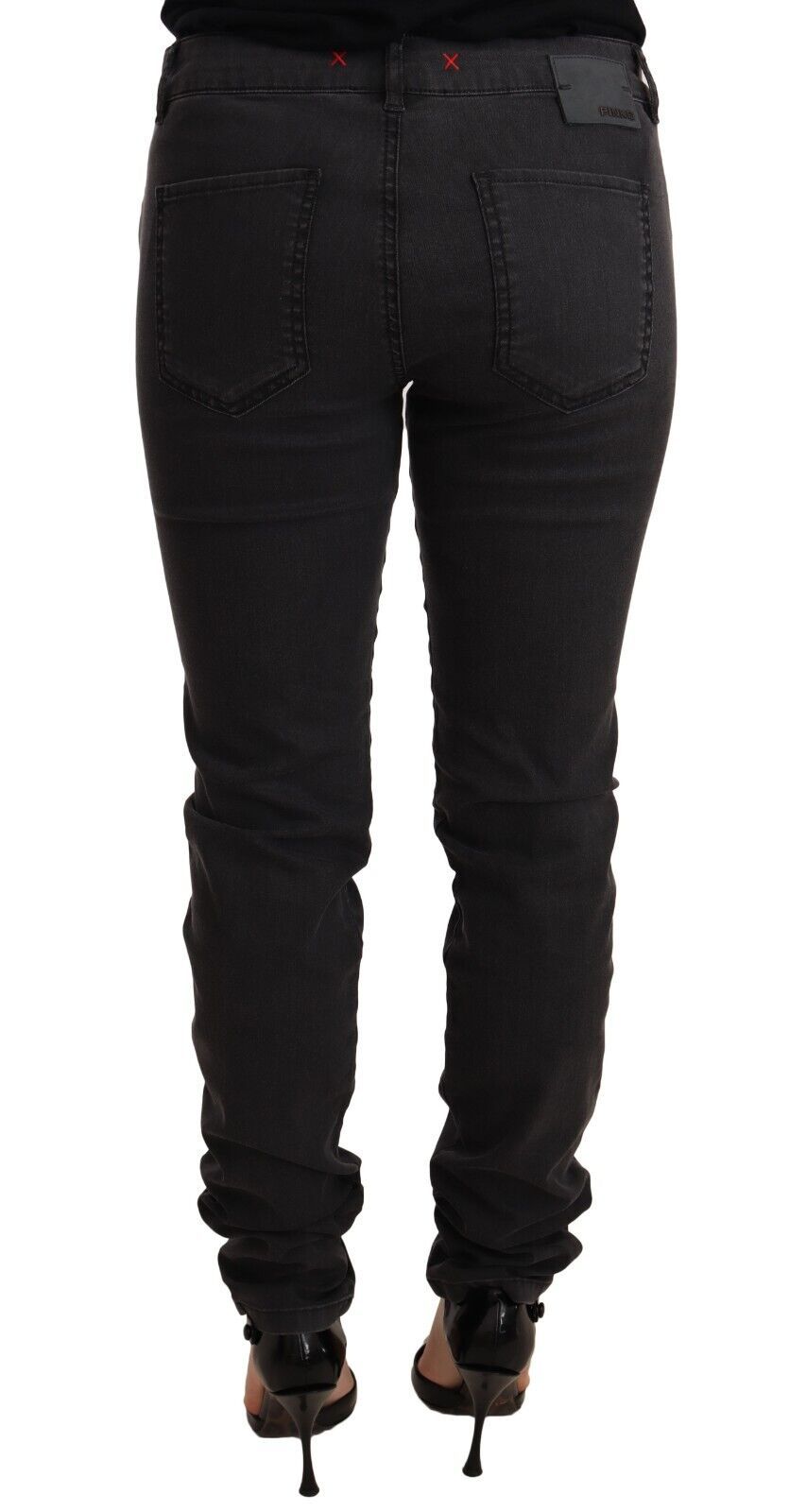 PINKO Schwarze Skinny-Jeans aus Baumwollstretch mit mittlerer Taille für Damen