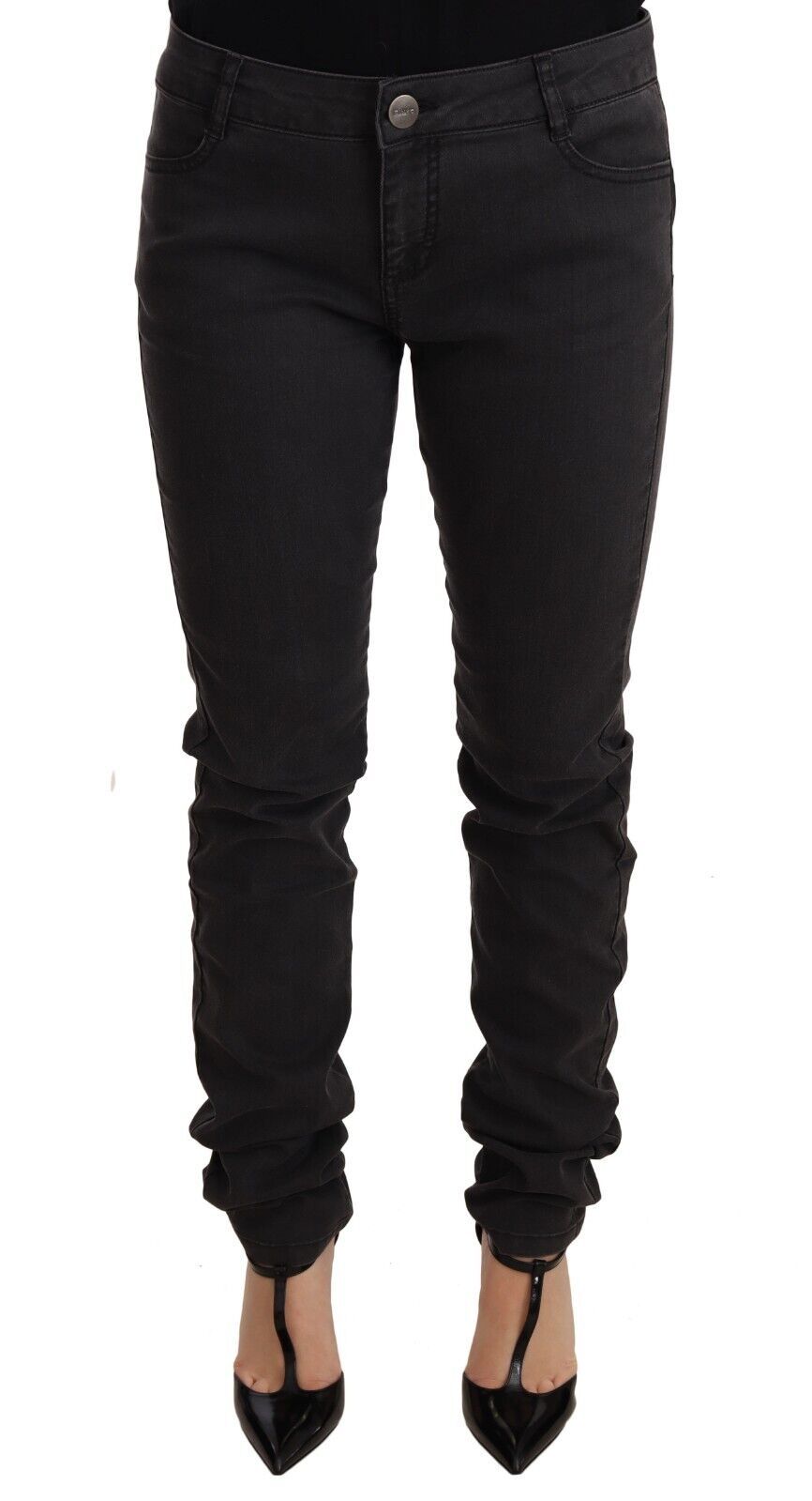 PINKO Schwarze Skinny-Jeans aus Baumwollstretch mit mittlerer Taille für Damen