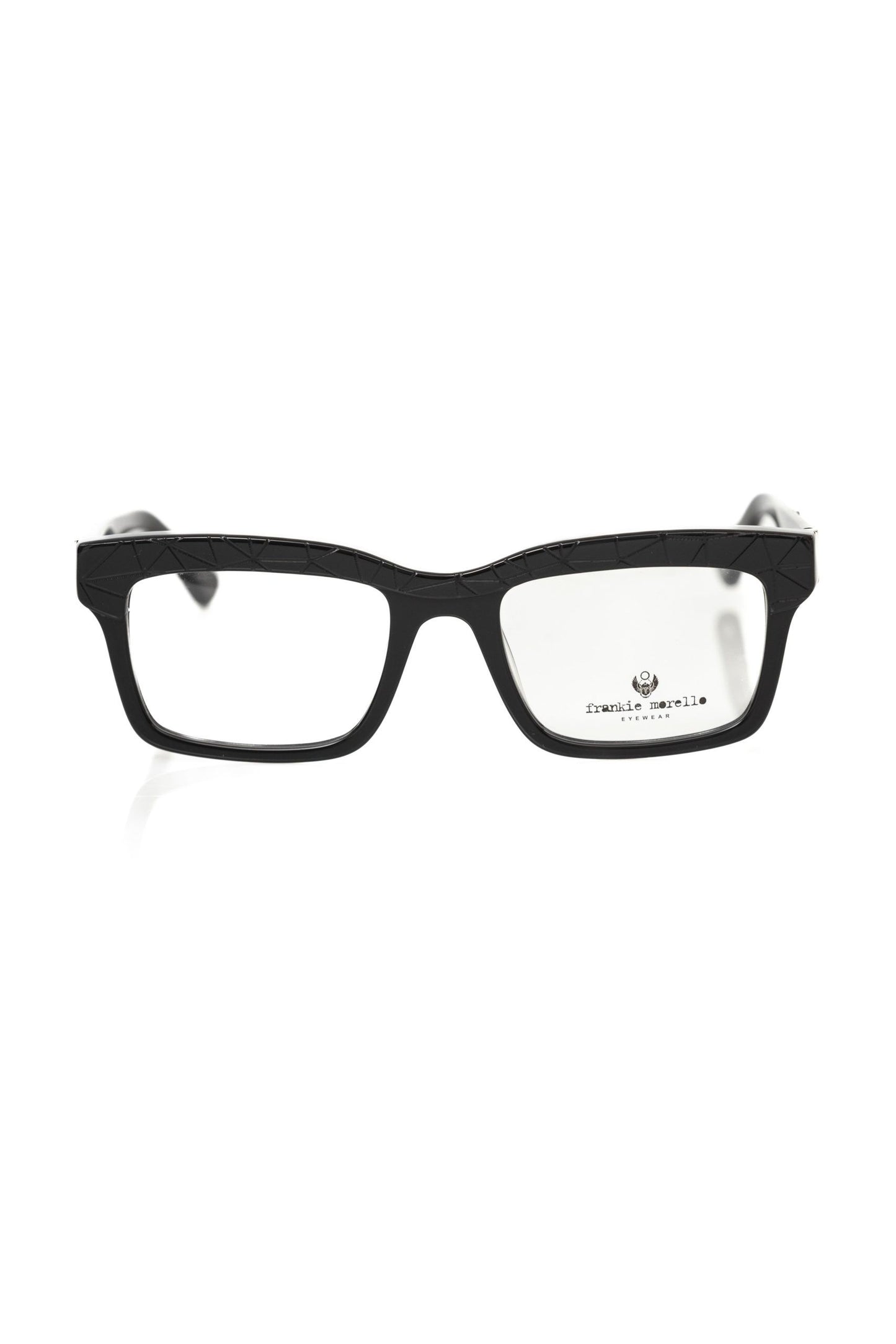 Frankie Morello Schwarze Acetat-Herrenbrille