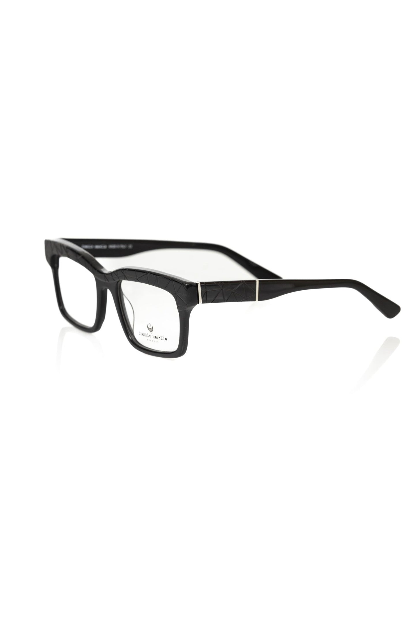 Frankie Morello Schwarze Acetat-Herrenbrille