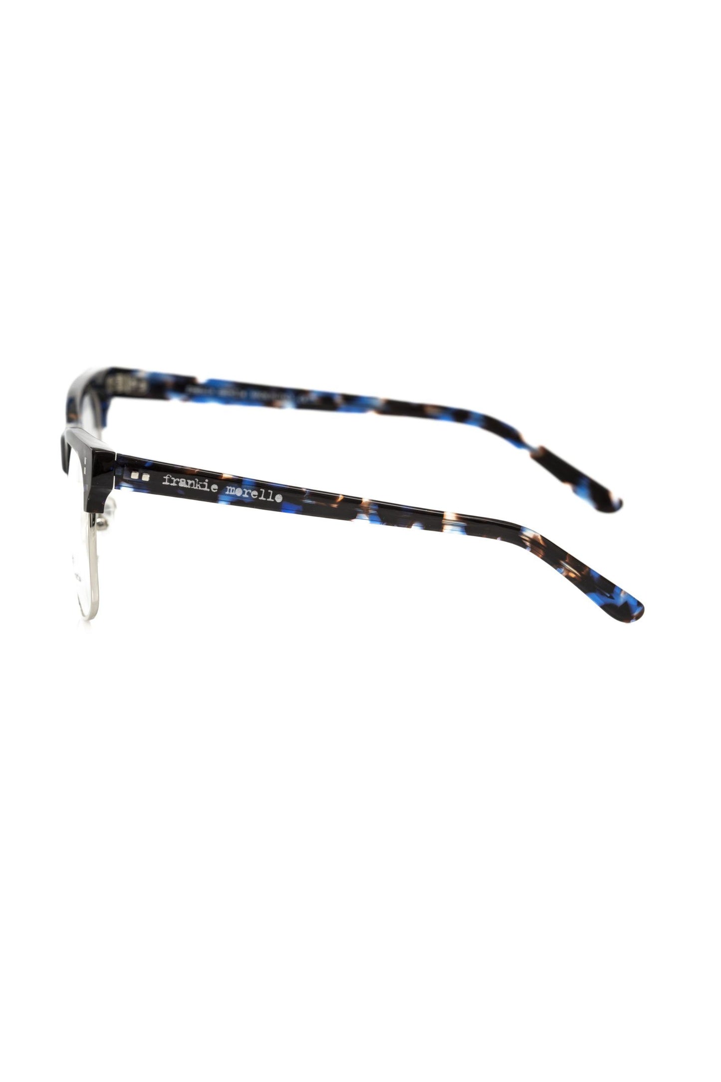Frankie Morello Blau Metallic Herrenbrille