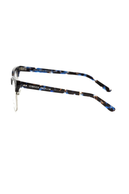 Frankie Morello Blau Metallic Herrenbrille