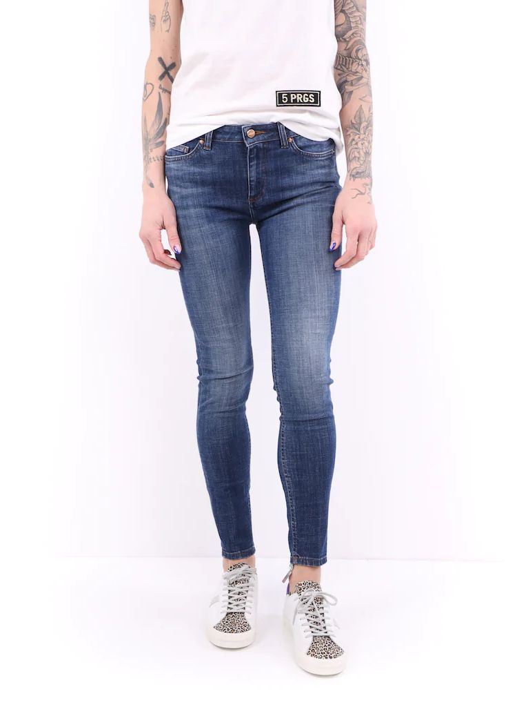 Don The Fuller Damen Jeans aus blauer Baumwolle