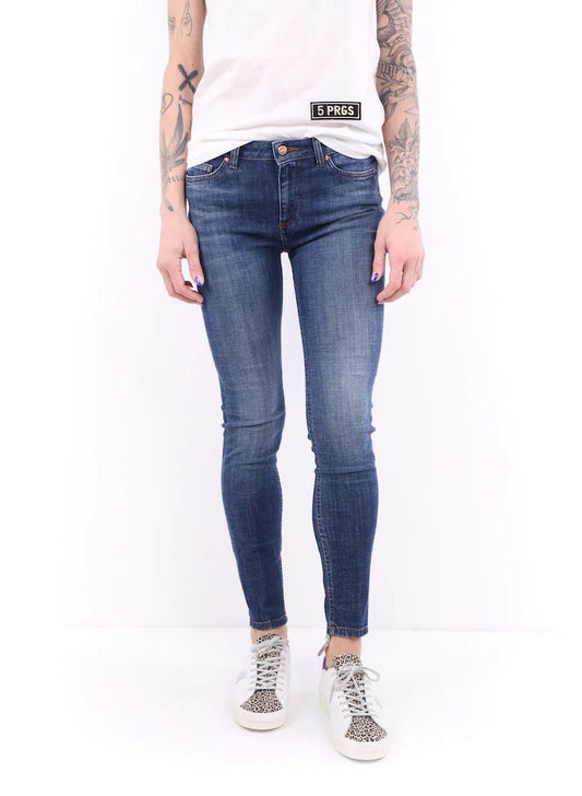 Don The Fuller Damen Jeans aus blauer Baumwolle