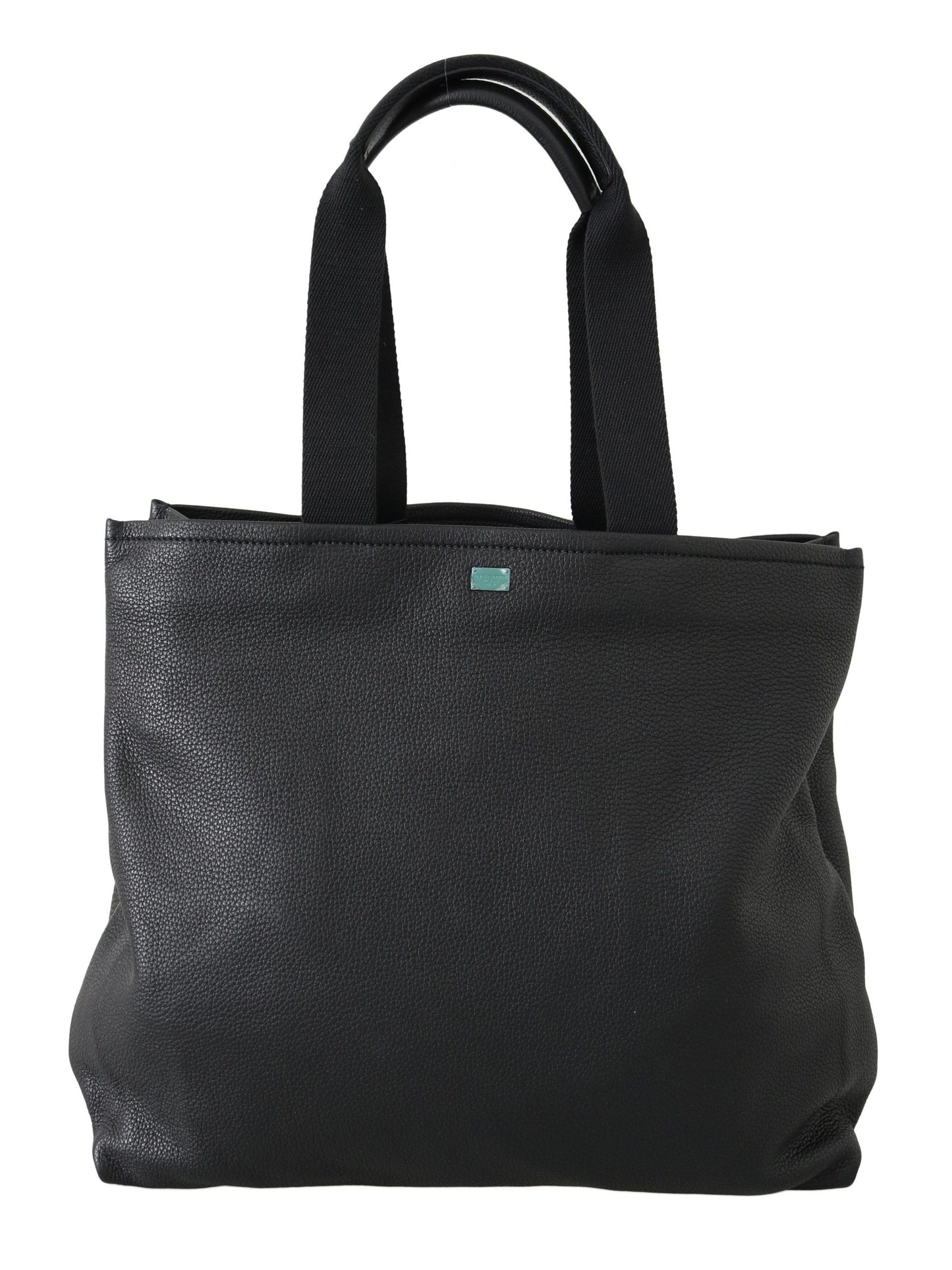 Dolce &amp; Gabbana Schwarze Leder-Tragetasche für Reisen, Einkaufen und Fitnessstudio #DGFAMILY