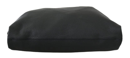 Dolce &amp; Gabbana Schwarze Leder-Tragetasche für Reisen, Einkaufen und Fitnessstudio #DGFAMILY