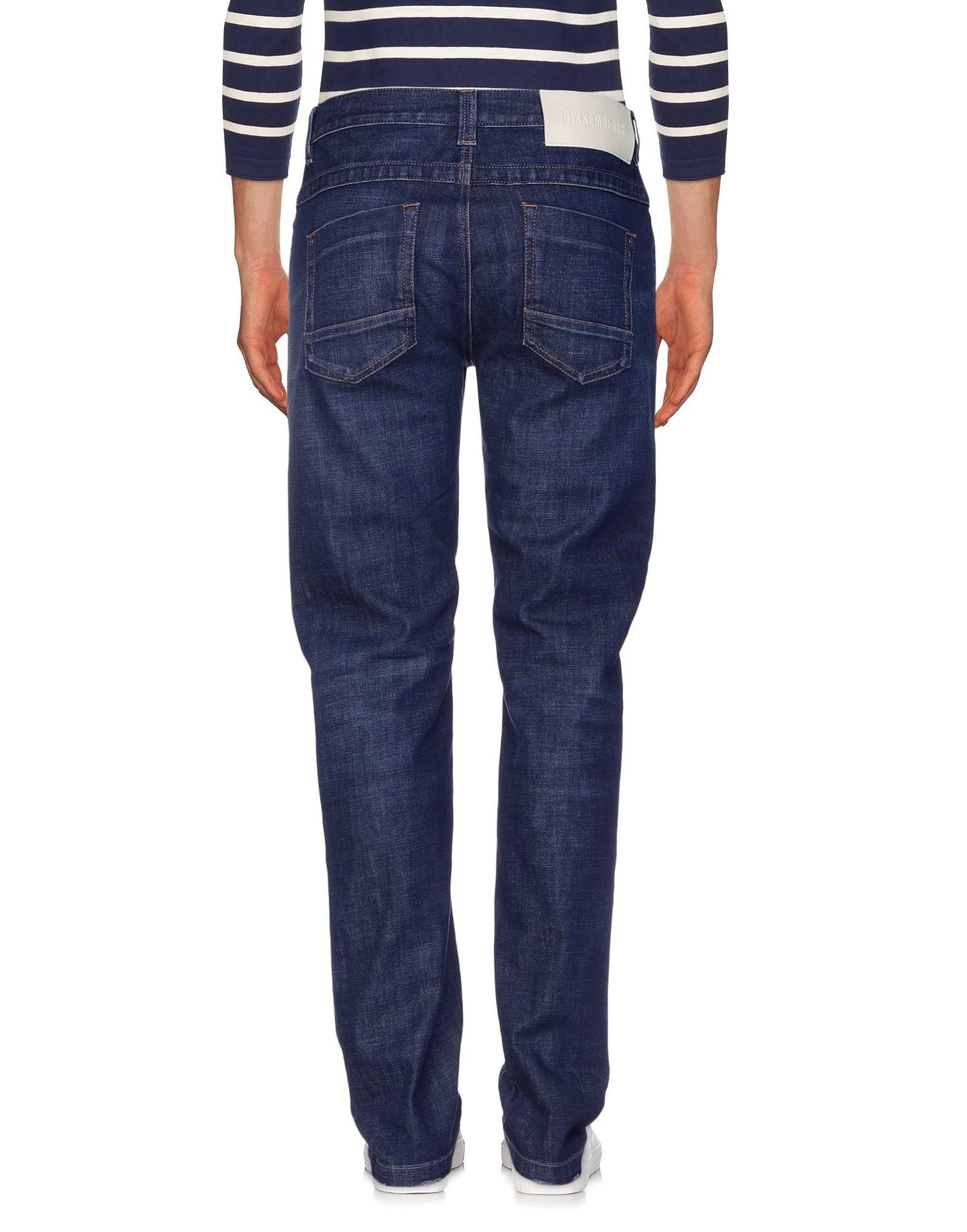Bikkembergs dunkelblaue Baumwoll-Herrenjeans
