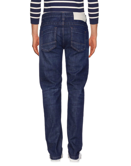Bikkembergs dunkelblaue Baumwoll-Herrenjeans