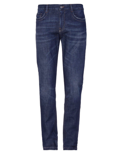 Bikkembergs dunkelblaue Baumwoll-Herrenjeans
