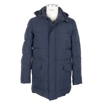 Emilio Romanelli Sleek Blue Herren Kapuzenjacke