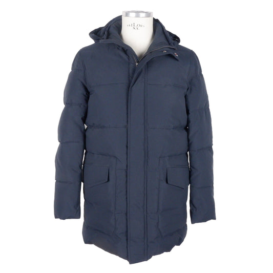 Emilio Romanelli Sleek Blue Herren Kapuzenjacke