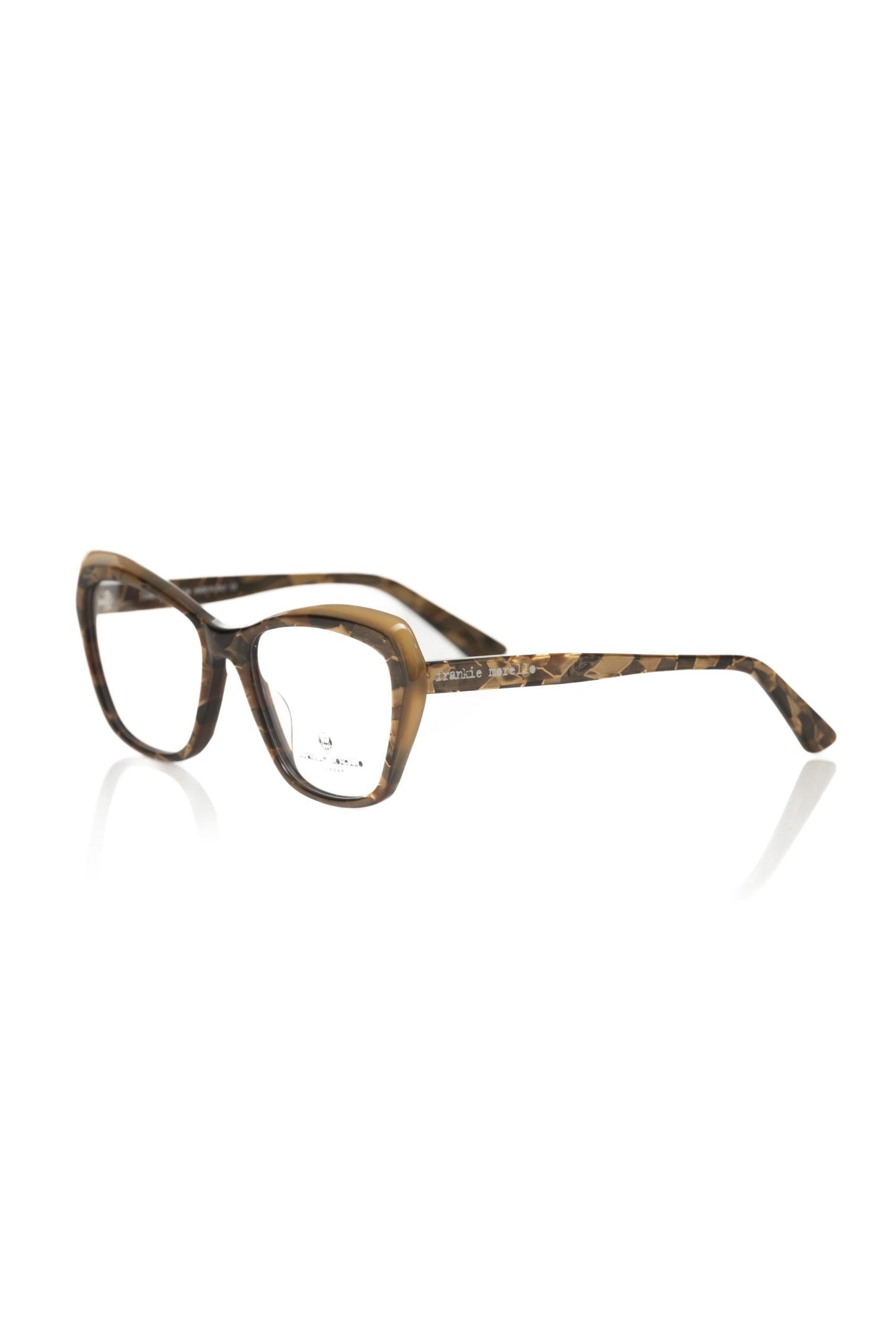 Frankie Morello Beige Acetat Damen Brillengestell