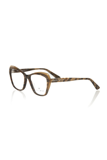 Frankie Morello Beige Acetat Damen Brillengestell