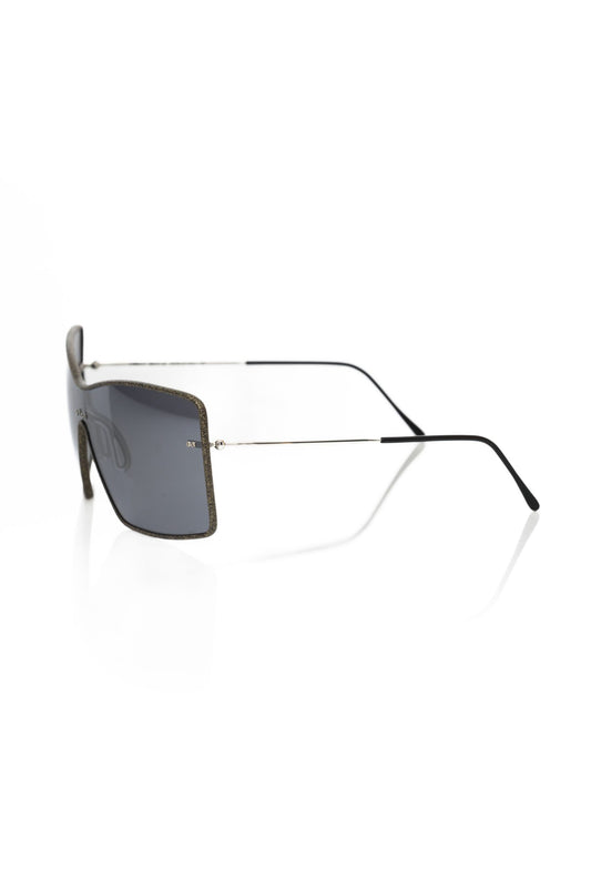 Frankie Morello Schwarze Metallic-Sonnenbrille für Damen