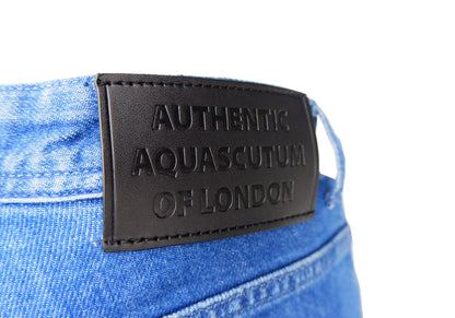 Aquascutum Blaue Baumwolljeans für Herren