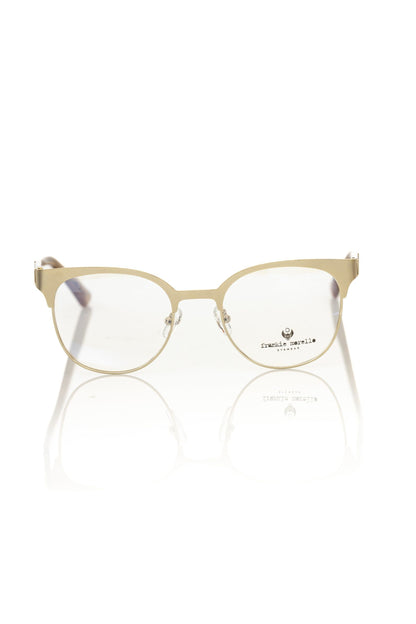 Frankie Morello Damenbrille aus goldenem Acetat
