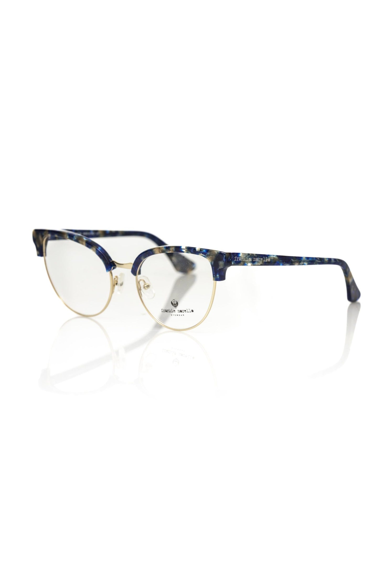 Frankie Morello Blue Metallic Women's Eyeglass Frame