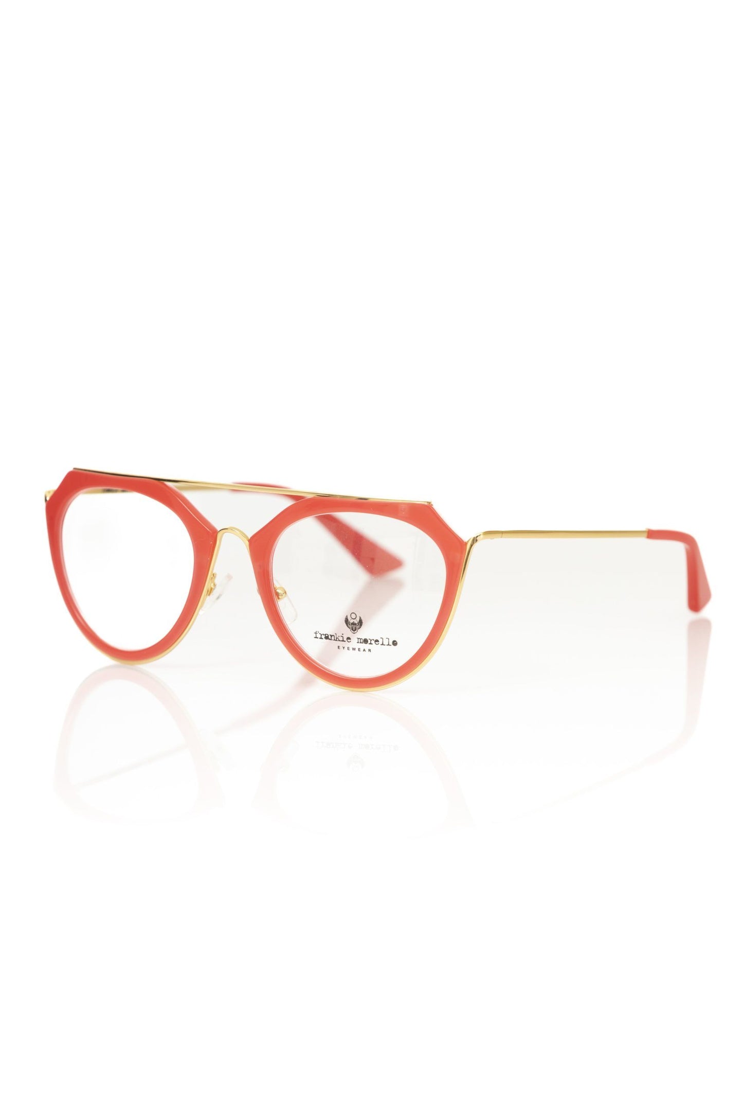 Frankie Morello Rote Acetat-Damenbrille