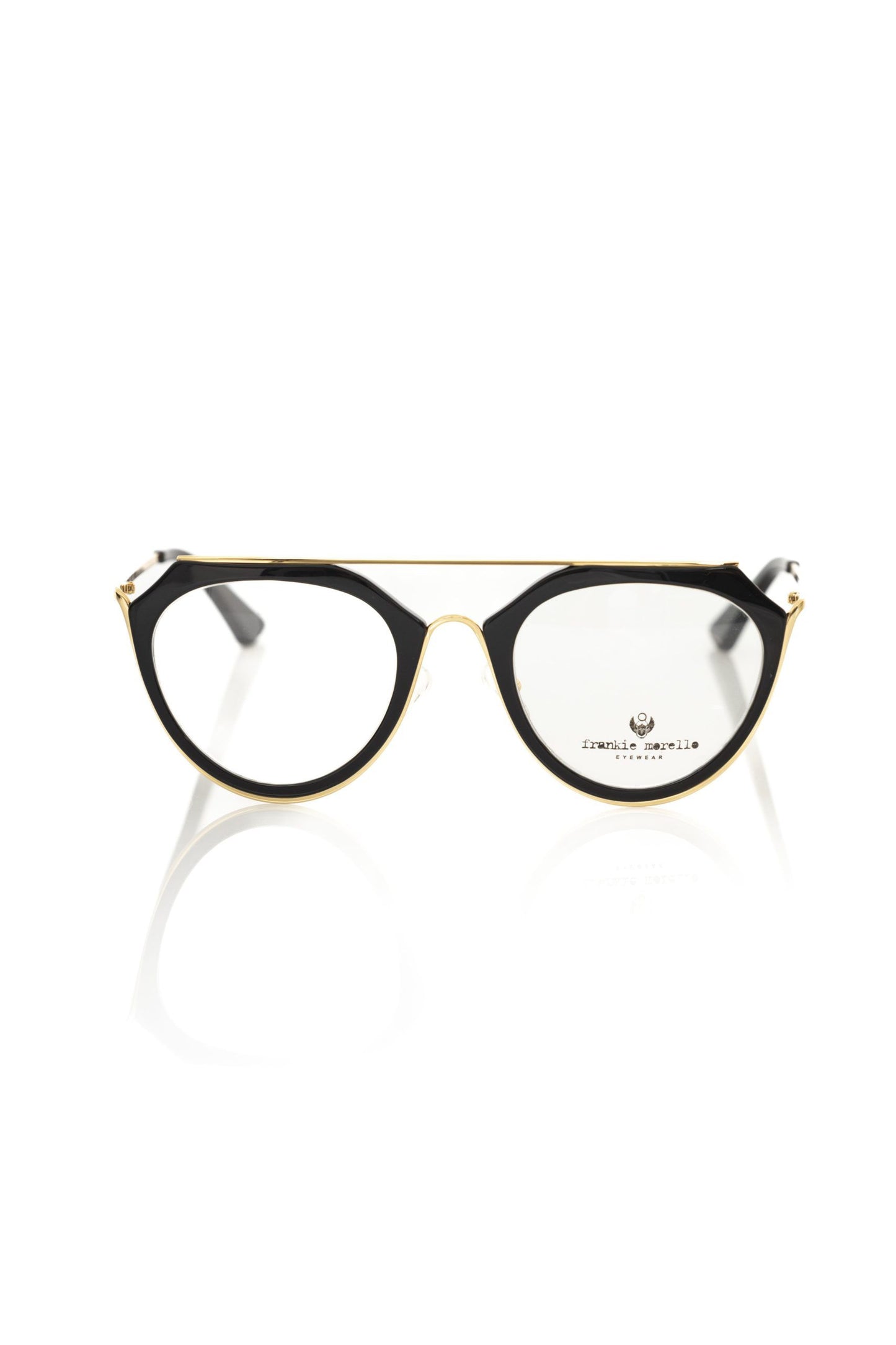 Frankie Morello Schwarze Acetat-Damenbrille