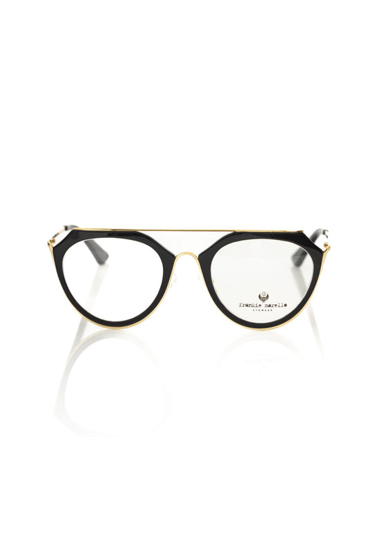 Frankie Morello Schwarze Acetat-Damenbrille
