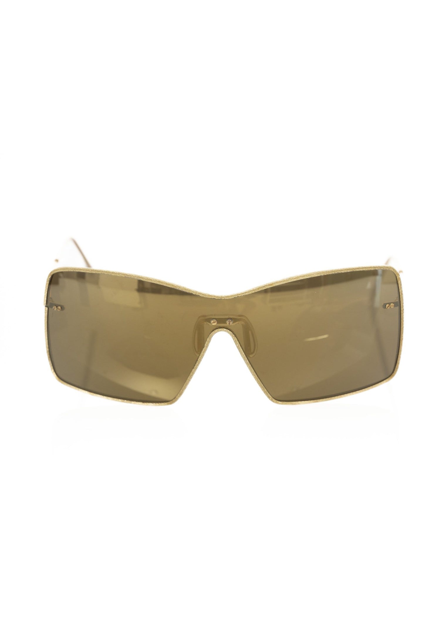 Frankie Morello Gold Metallic Fiber Damen-Sonnenbrille