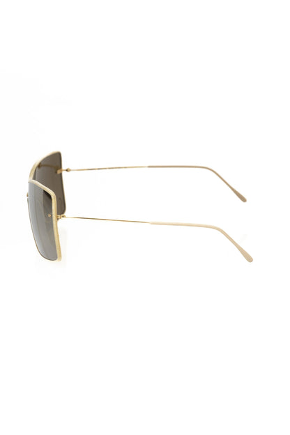 Frankie Morello Gold Metallic Fiber Damen-Sonnenbrille